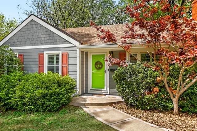 Direct, Transparent Reservations — Beverly House exterior with green entry door